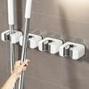 No-Drill Mop & Broom Rack, 3PCS – Strong Plastic,Space-Saving Upright Storage for Home/Kitchen/Bathroom, Easy Self-Installation.