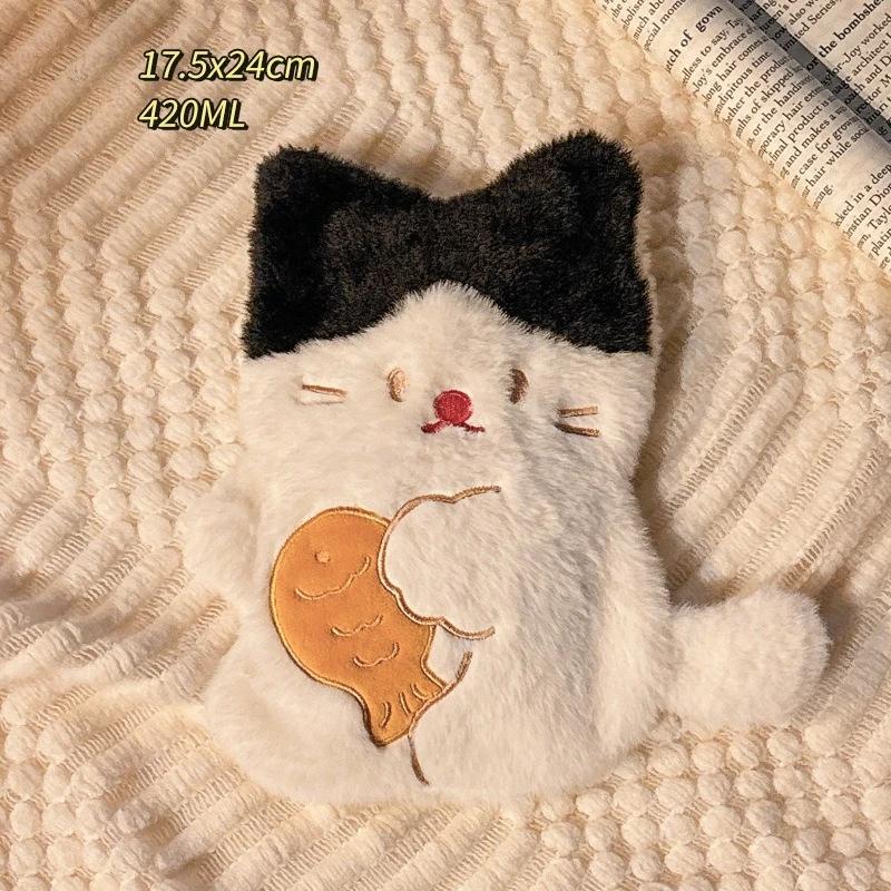 2025 The New Belly Warmer Thick Plush Hand Warmer Cute Cartoon Hot Water Bottle Warm Water Bag Multi-color Optional