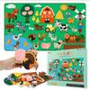 Early Education Animal Cartoon Wall Stickers DIY Three-dimensional Felt Painting Storyboard