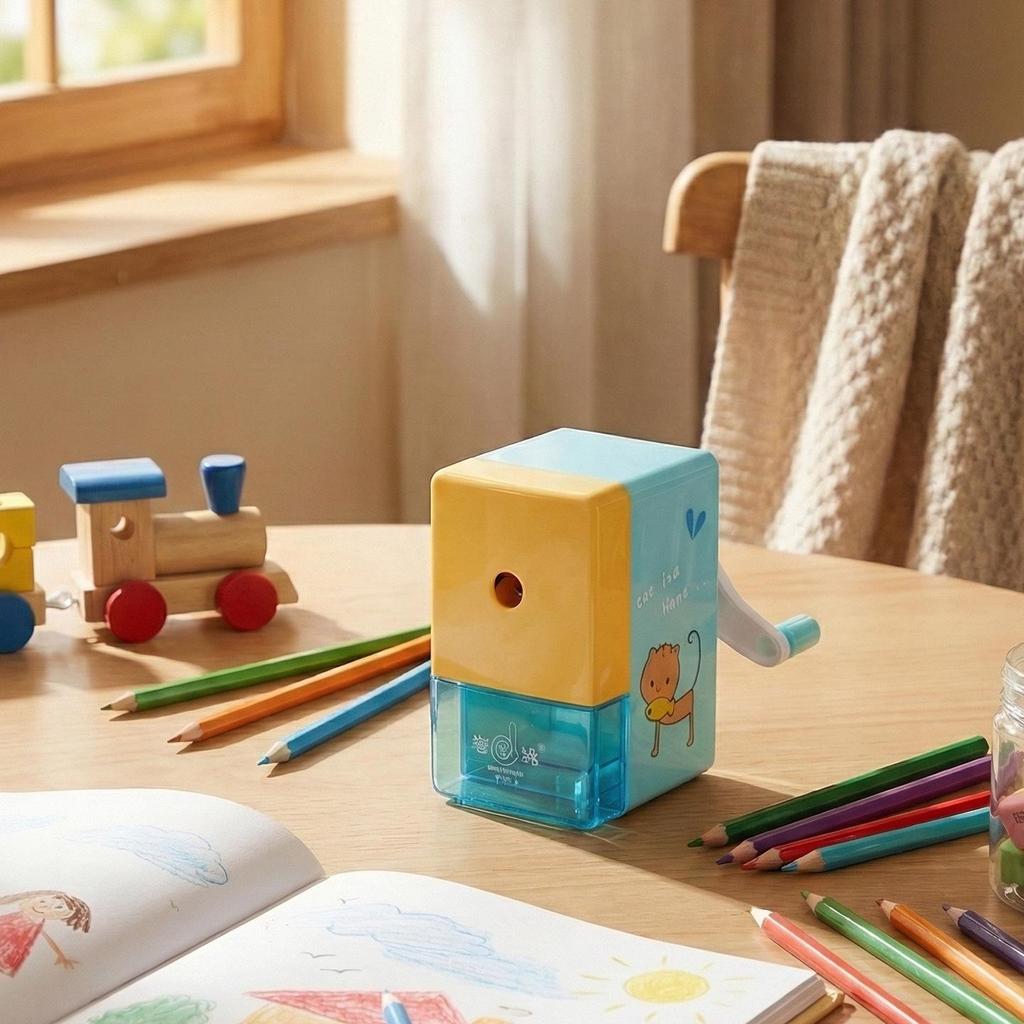 Hand-Crank Automatic Pencil Sharpener for Students and Artists