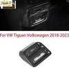 Carbon Fiber Rear USB Charging socket Cover Trim 1X For VW Tiguan 2018-