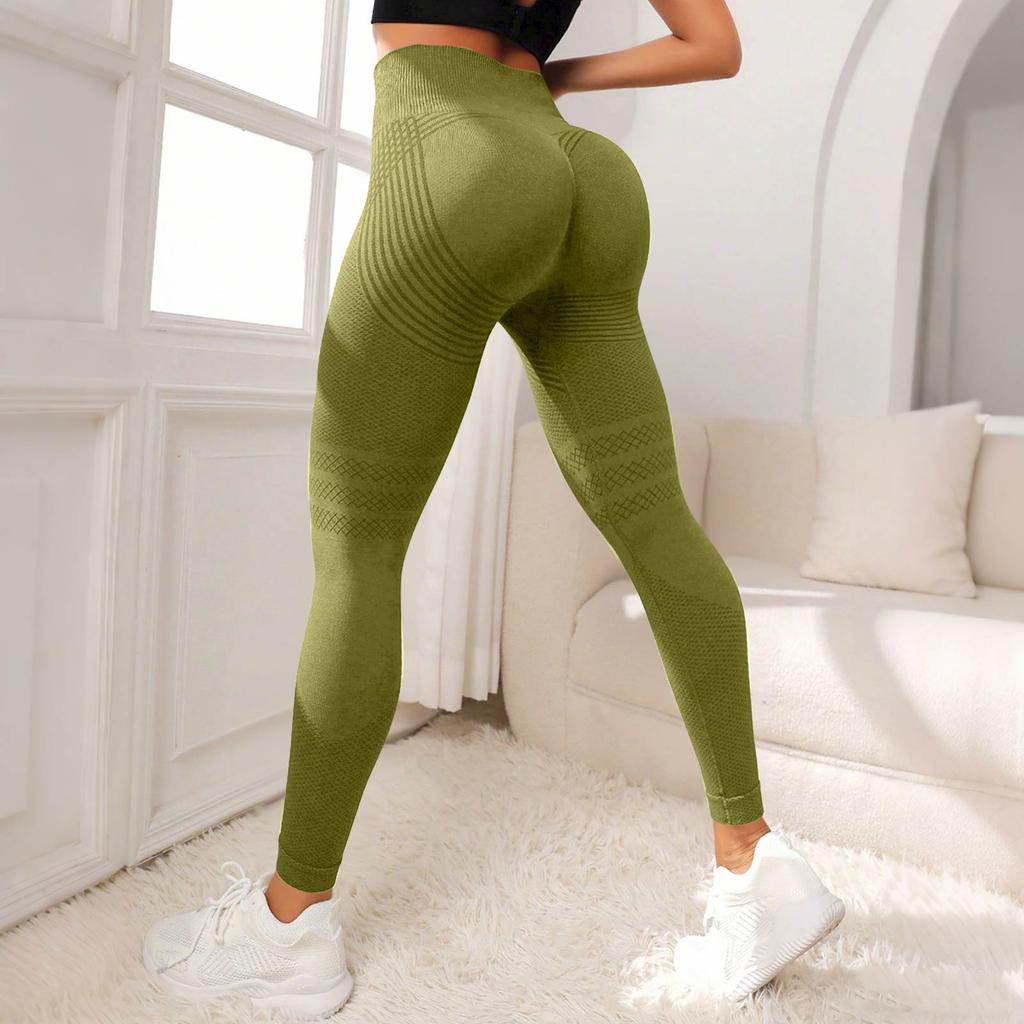 Pantaloni Fitness Casual Senza Cuciture da Donna con Vestibilità Aderente e Vita Alta, Pantaloni da Yoga Seach per i Fianchi