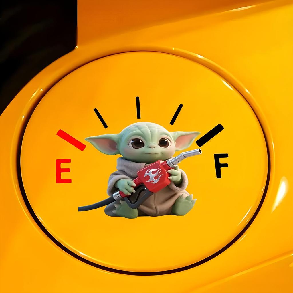 Nowa Śliczna Kreskówkowa Naklejka na Korek Zbiornika Paliwa Samochodu do Dekoracji