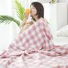 Japanese Throw Blanket For Bed Luxury Gauze Bedspread Summer Cool Towel Quilt Double Cotton Blanket Soft Breathable Plaid Sheet
