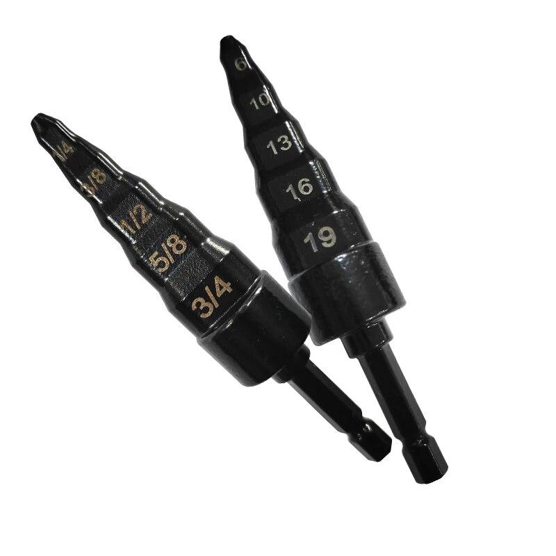 1PC Metric 6-19mm Copper Pipe Step Expander with Hexagonal Handle for Air Conditioning Maintenance Electric Tool Accessories