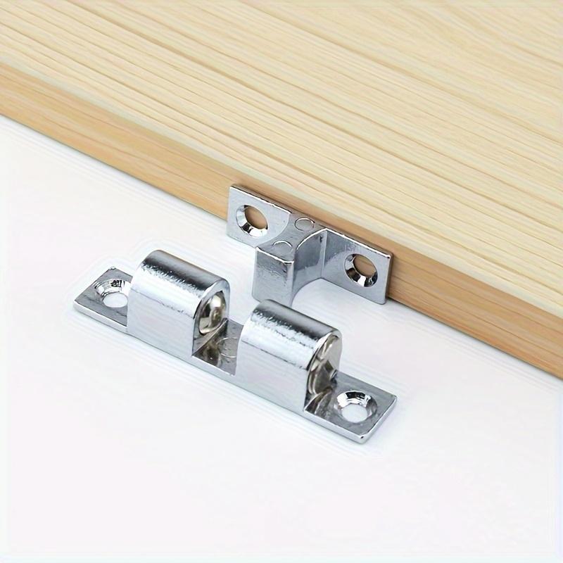 10Pcs Zinc Alloy Door Bead Locks Furniture Door Ball Latch Heavy-Duty Adjustable Positioning Buckles Spring Ball Catch Latches