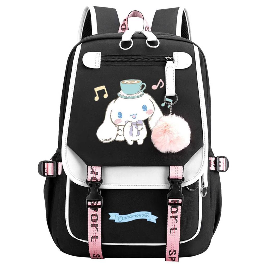Big-Eared Puppy Cartoon Periphery Korean Version Of Junior High School Cute Large-Capacity Load Reduction Backpack