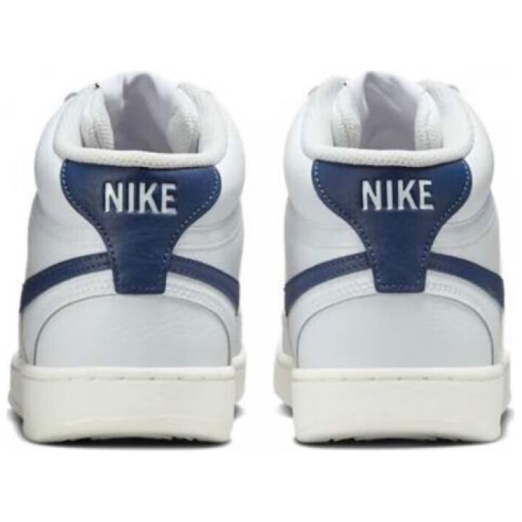 Nike Court Vision Mid top Skateboard Shoes Women's White Blue CD5436-109