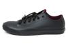 Akiriko MOZ Rain Sneakers with Elastic Moose with Original Size L Shoes, Laces, Charm, Low-Cut, Insole, Women's, Black,