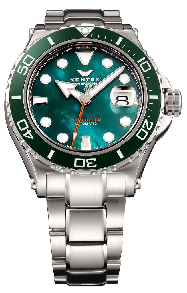 Automatic Mechanical Watch 200M Waterproof Marineman Seahorse II Divers Silver [KENTEX] S706M-17 Men's