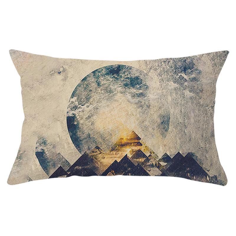 Chinese Style Lumbar  Pillowcase Decorative Sofa Cushion Case Bed Pillow Cover Home Decor Car Cushion Cover Pillow Case 30*50cm