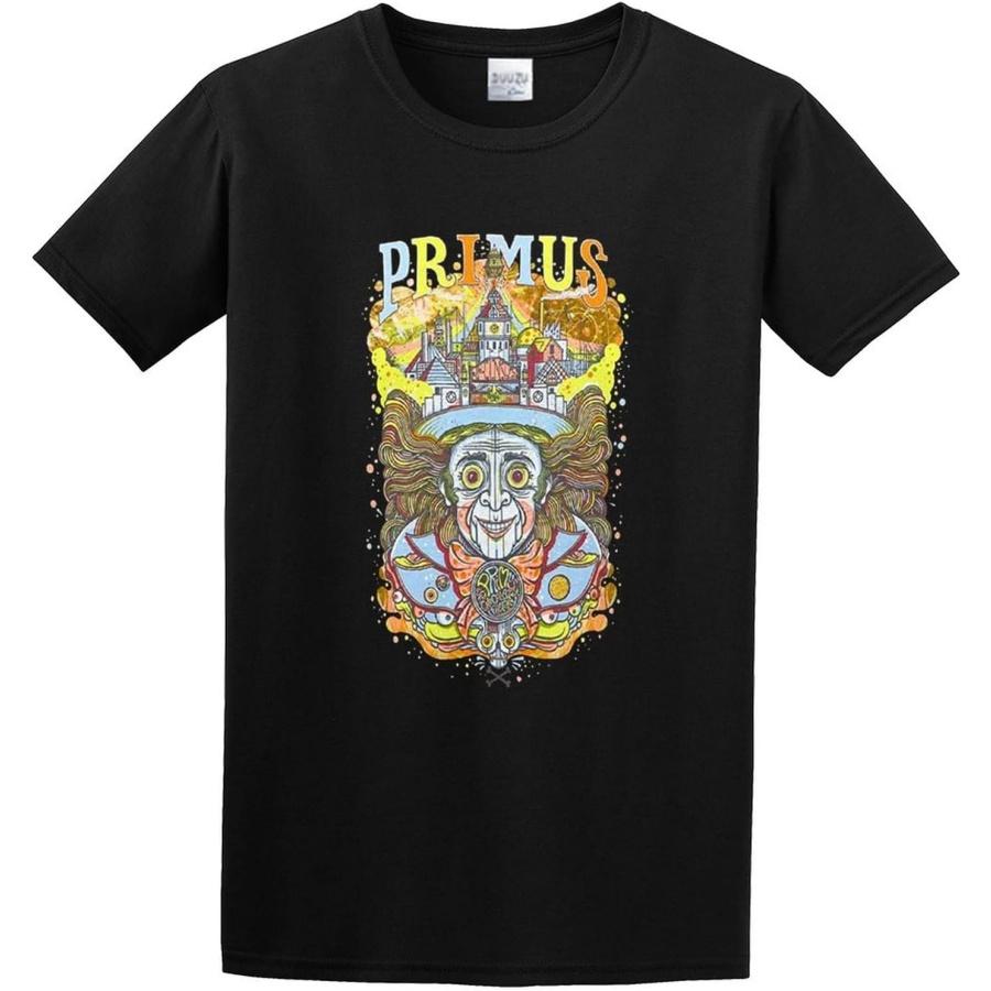 Primus Wonka Head Men Brown Unisex 100% Cotton Short-Sleeve T-Shirts Black XXXXXL чёрный