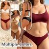 FINETOO 3Pcs/Set Seamless Cotton Fabric Briefs Underwear For Women Sexy Low Waist Breathbale Panties Female Elastic Solid Color Lingerie