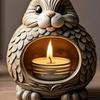 Animal Incense Burner Resin Butterfly Rabbit Incense Holder Handmade Fox Owl Incense Cone Burner Desktop Ornament for Yoga Room