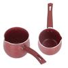 Single Handle Coffee Warmer Boiling Pot Mini Milk Pan Aluminum Alloy Non Stick Anti Scalding for