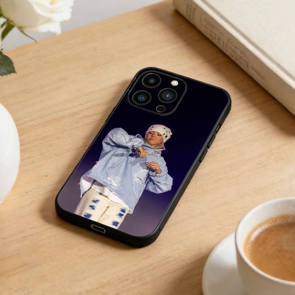 Singer Young L-Miko Phone Case For iPhone 16,15,14,13,12,17,Pro Max,Plus Silicone Black Case