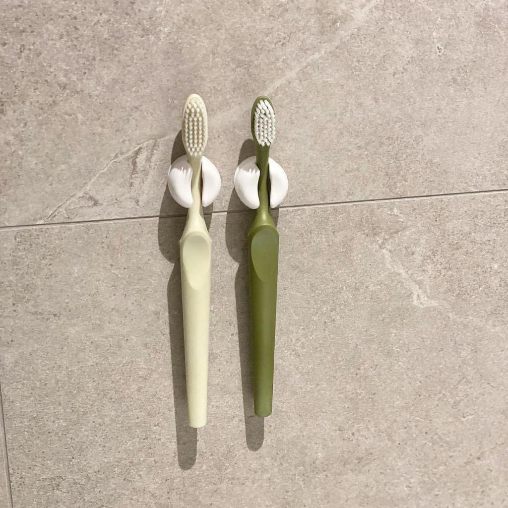 5pcs Removable Self Adhesive Bracket Hook for Toothbrush Transparent Bathroom Toilet Shaver Organizer USB Charger Cord Holder