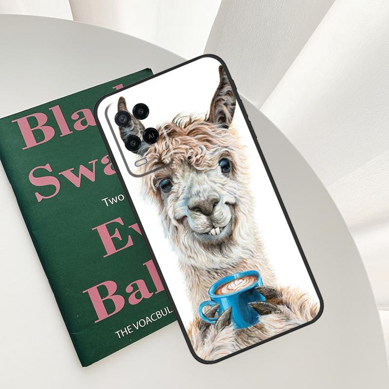 Lama Llama Alpaca Case For Oppo A15 A16 A17 A52 A72 A76 A96 A54 A74 A94 A54S A57S A58 A78 A98 A57 A77 Cover