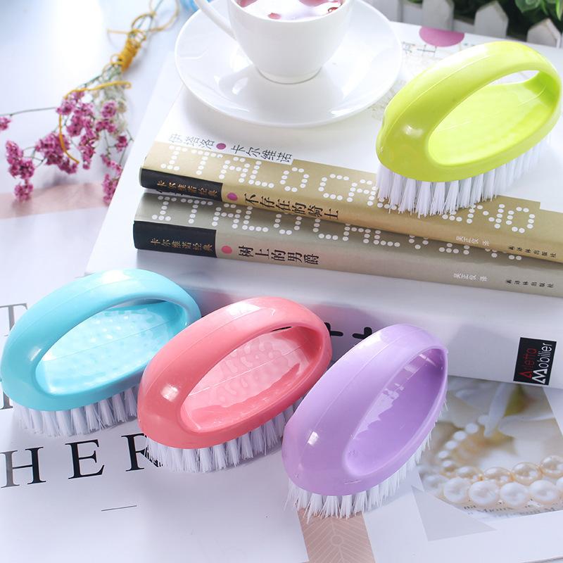 Shoe Brush, Colorful Egg-shaped Cleaning Brush, Multi-functional Household Brush, Clothes and Shoes Cleaning Brush