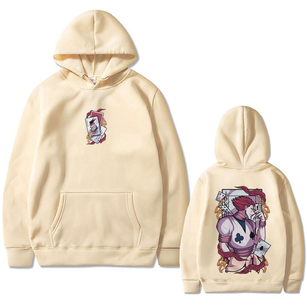 Anime Hunter X Hunter Hoodie Phantom Troupe Hisoka Graphic Sweatshirt Men Women Casual Vintage Oversized Hoodies Streetwear