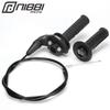 NIBBI Motorcycle 7/8" 22mm Lock-on Handle Grips Throttle Line Accelerator Set For KTM EXC Husqvarna TE 250/300 Motocross