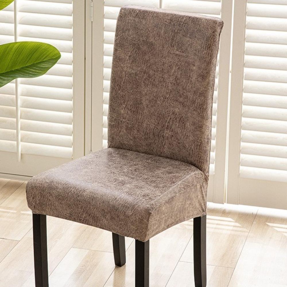 Dust-proof Waterproof Chair Cover Removable Chair Slipcovers Retro Dining Chair Cover Living Room