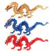 Exquisite Pvc Chinese Dragon Figurine Model For Collectors In Blue And Gold