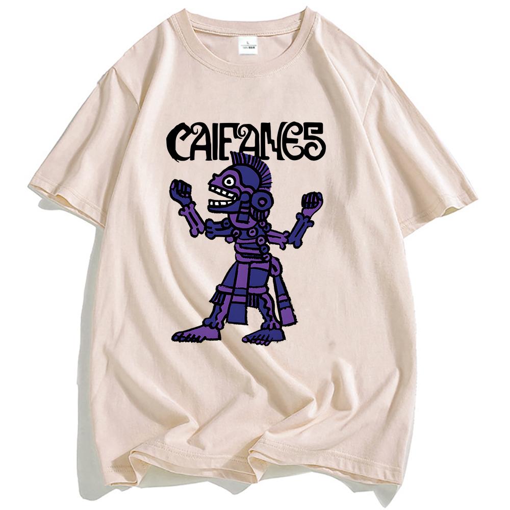 Rock Band CAIFANES T-shirt Cotton Short Sleeve Casual Tshirts Grunge Unisex Streetwear Hip Hop Fashion Men Women T Shirt Print
