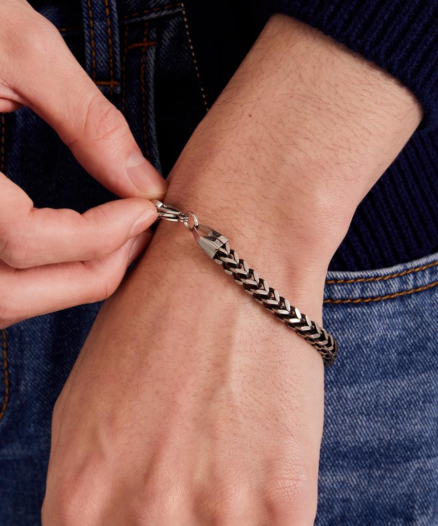 Maz Surgical Bold Black Rope Chain Bracelet