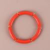 2025 Trendy Colorful Acrylic Bamboo Beads Bracelet for Women Stretch Resin Tube Beaded Cuff Bracelets Bangle Men Fashion Jewelry