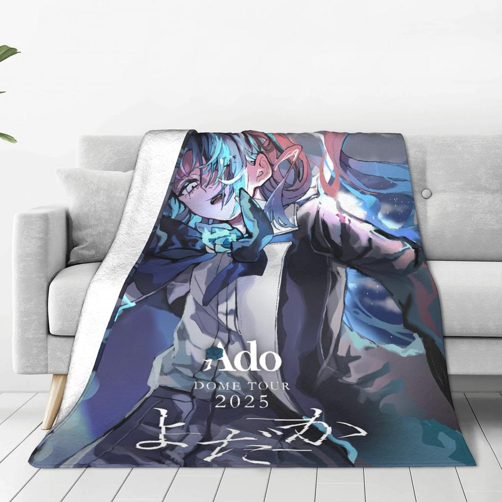 Ado WORLD TOUR 2025 Hibana Blankets Warm Soft Novelty Plush Throw Blanket For Child Outdoor Flannel Bedspread Bed Cover