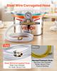 VEVOR 5.7 L Vacuum Chamber, Stainless Steel, Vacuum Degassing Chamber with Tempered Glass Lid, Hose, Air Filter, Ideal for Resin Casting