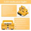 6-Ports for Dewalt Battery Charger, 20V/60V Simultaneous Charging ,Compatible with DCB200,DCB203,DCB204,Rapid Charger Station