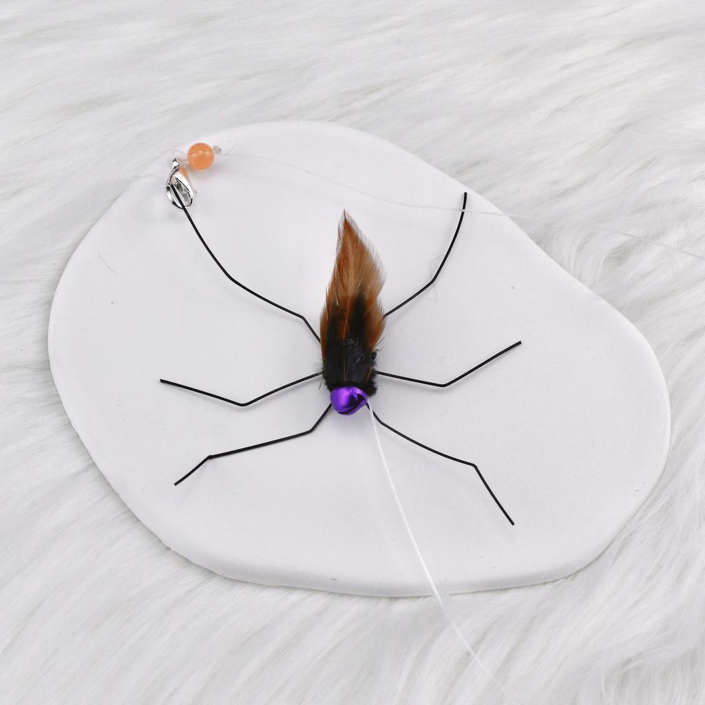 2pcs/3pcs Mix Simulated Mosquito Feather Cat Toy Replacement Accessories Funny Cat Stick Teaser Pet Toy