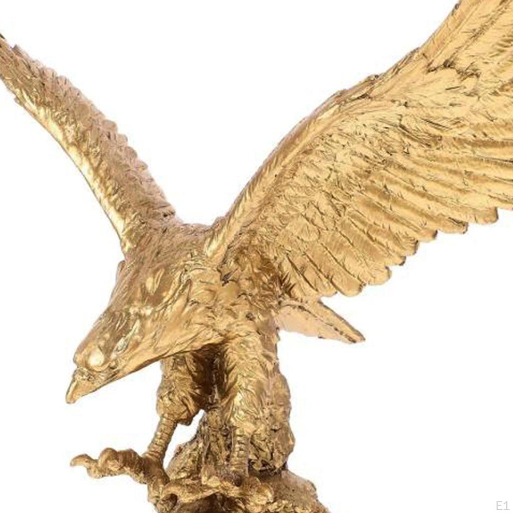 Adler Falke Figur für Desktop-Ausstellung Geflügelte Skulptur Sammlerstück Handgefertigt Feng Shui Akzent