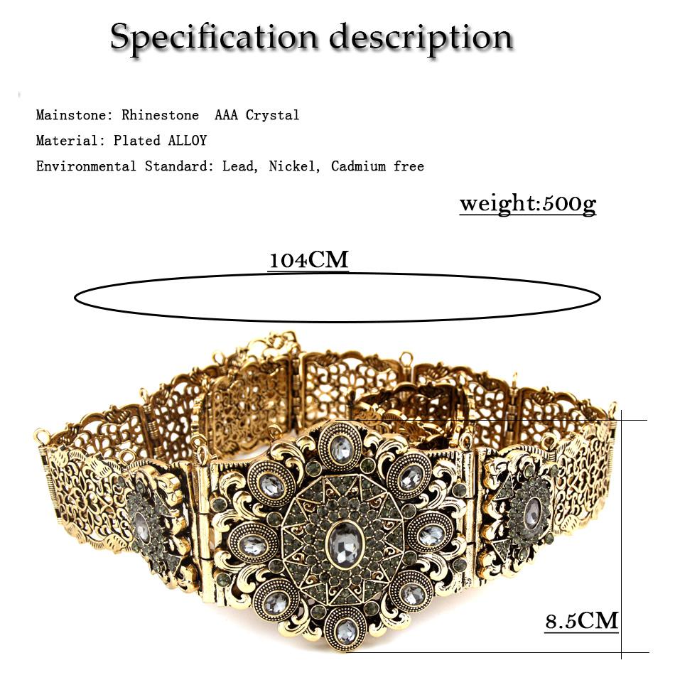 Elegant Belt For Women Retro Gold Color Sunflower Belt Waist Chain Wedding Jewelry 2023