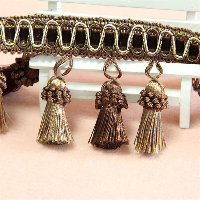 1 metr lemování závěsů šicí lišty střapce třásně čalounění DIY dekor polštářů