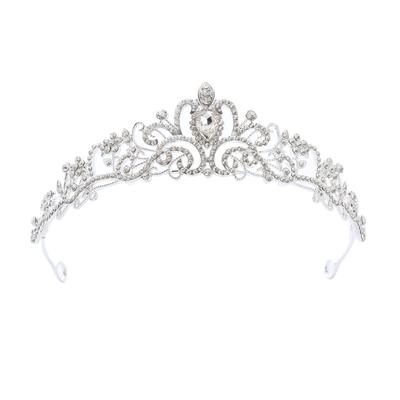 Legierung Kinder Krone Kristall Strass Prinzessin Krone Kopfschmuck Mädchen Performing Stirnband Baby Haarspange