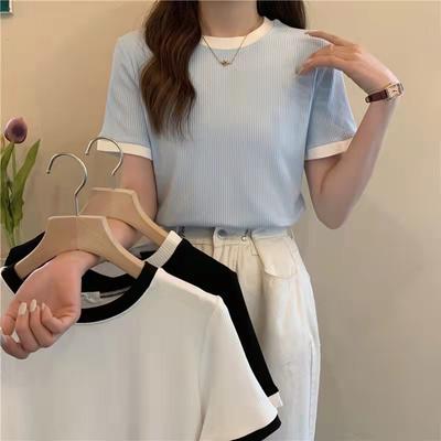 2025 Nuove Magliette Estive Harajuku tinta unita dolci Donne Maglietta Casual coreana Manica Corta Maglietta Larga Femminile Top bianchi y2k streetwear