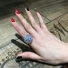 Exaggerated Personality Flower Full Diamond Ring Index Finger Femininity Trendy Ring Atmospheric Ring