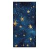 Starry Night Sky Beach Towel Large,Super Absorbent Quick-Dry Microfiber Bath Towel with Golden Stars Moon Design,Perfect Summer