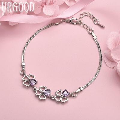 925 Sterling Silber AAA Zirkon Armband Mode Hochzeit Schmuck