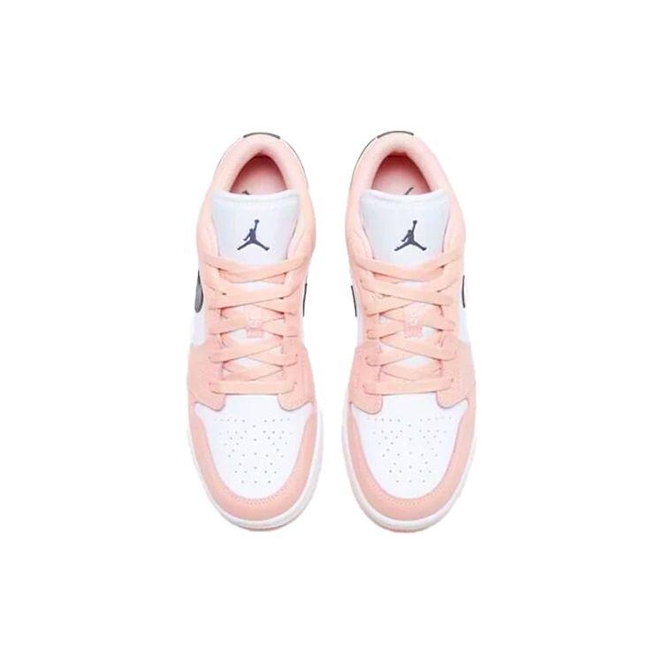 Air Jordan 1 Low GS 553560-800 Light Arctic Pink White Retro Sneakers