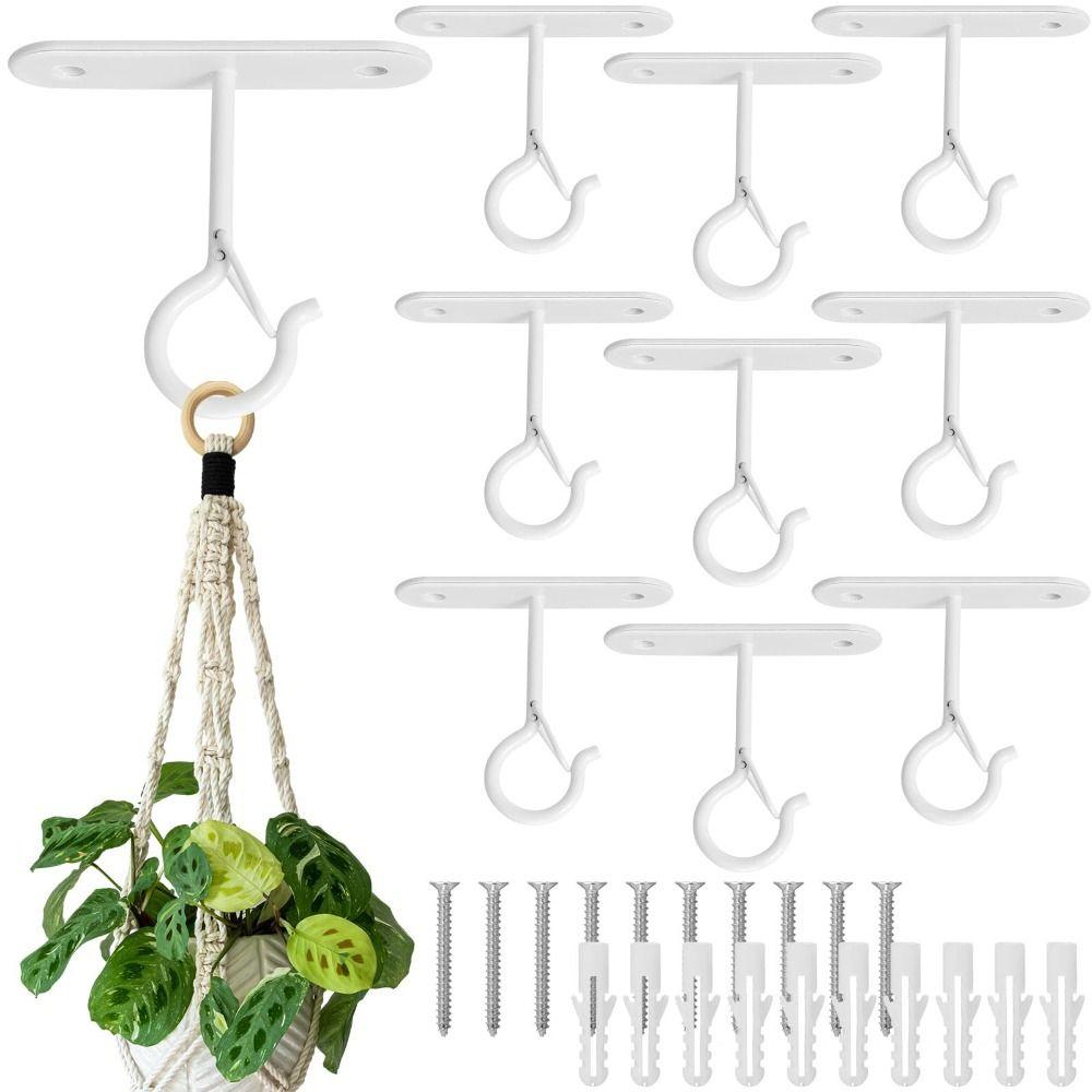 Wall Mount Ceiling Hook Durable Carbon Steel Plant Hanging Hook New Flower Pots Lifting Hook