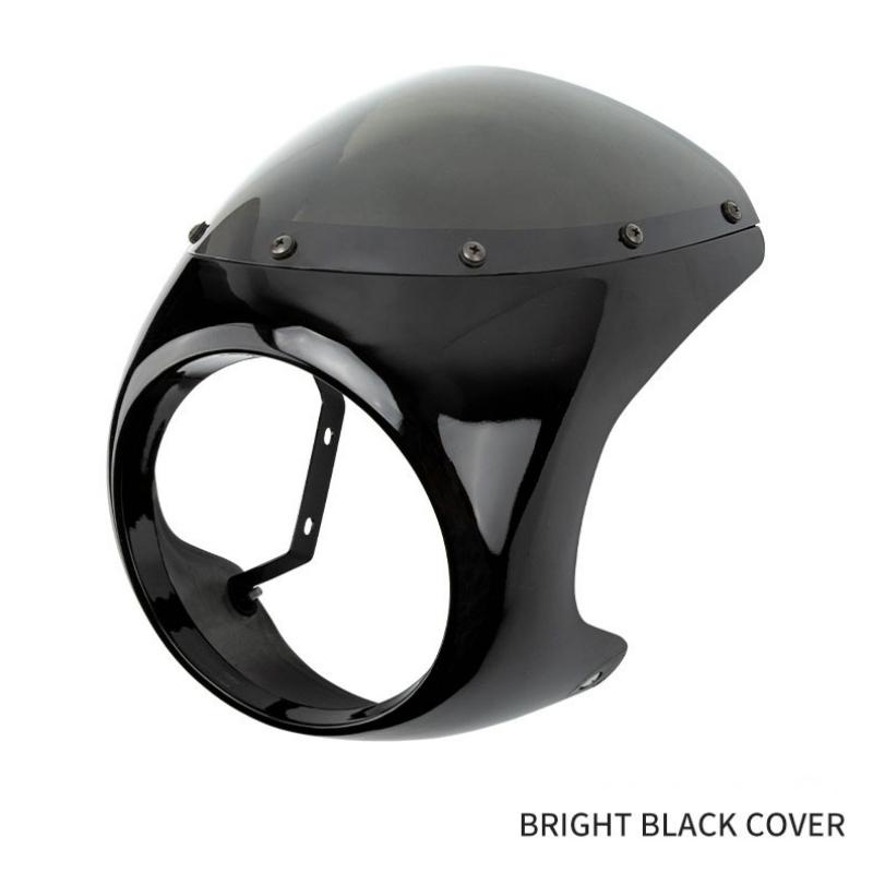 7 Inch Headlight Shade Fairing Motorcycle Front Headlight Cover Universal Retro Waterproof Fairing Racer Modification Accessory