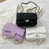 New women's bag fashion shoulder messenger bag versatile diamond chain bag