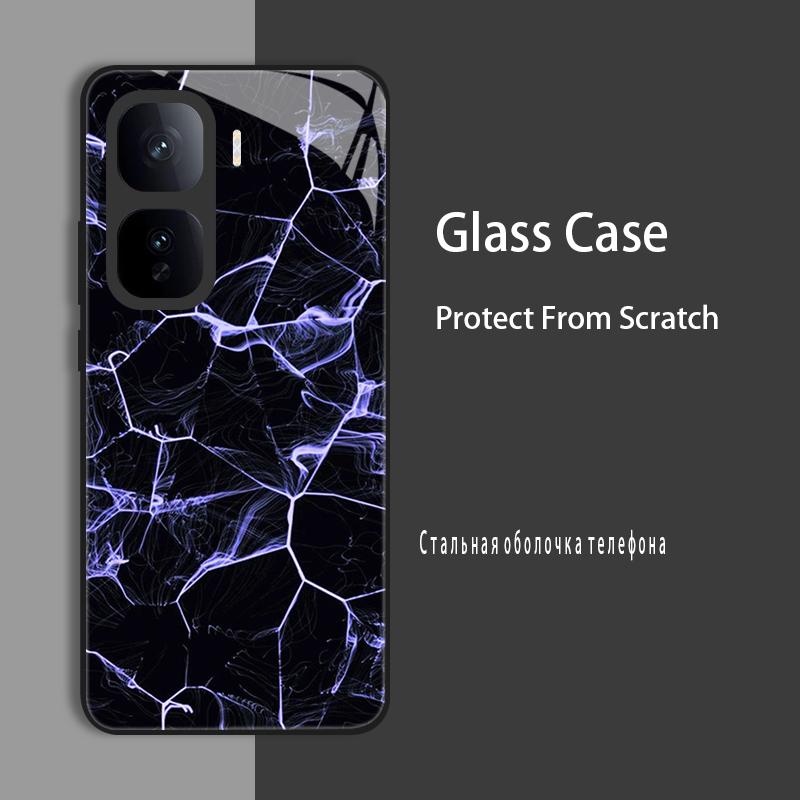 For Vivo IQOO Neo 10 Pro Neo10 Case Cover Tempered Glass Case Hard CoqueBumper For iQOO Z9 Turbo Z9S Pro Z9X Protect Case