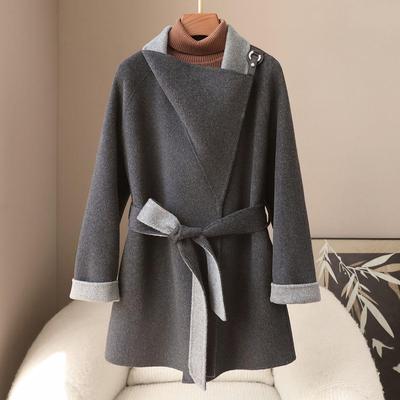 2026 Slim Fit Double-Faced Wool Coat - Spring Fashion for Women