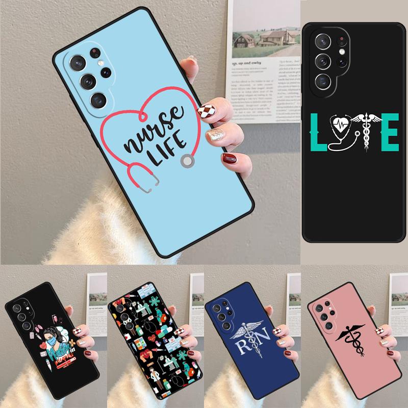 Nurse Medical Medicine Silicone Phone Case For Samsung Galaxy note 10 pro S26 S25 S24 S23 S22 S21 Plus S25Ultra Capa Cover