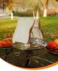 Foldable Stainless Steel 4-Slice Toaster Rack for Outdoor Camping and Picnic Barbecues
